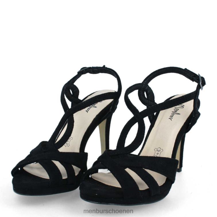 zwart casual chique schoen 64N063304 bordonaro vrouwen Menbur