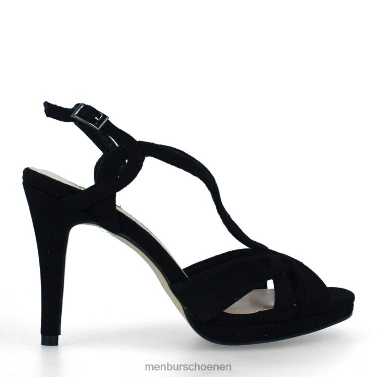 zwart casual chique schoen 64N063304 bordonaro vrouwen Menbur