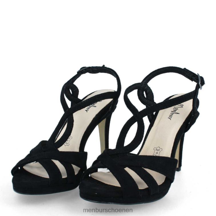 zwart casual chique schoen 64N063304 bordonaro vrouwen Menbur