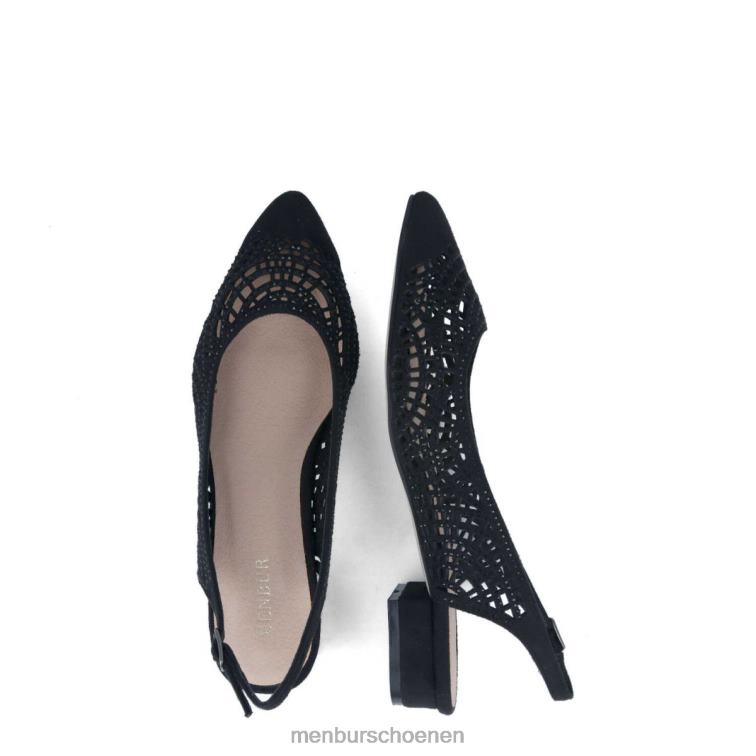 zwart casual chique schoen 64N06334 Tiberina vrouwen Menbur