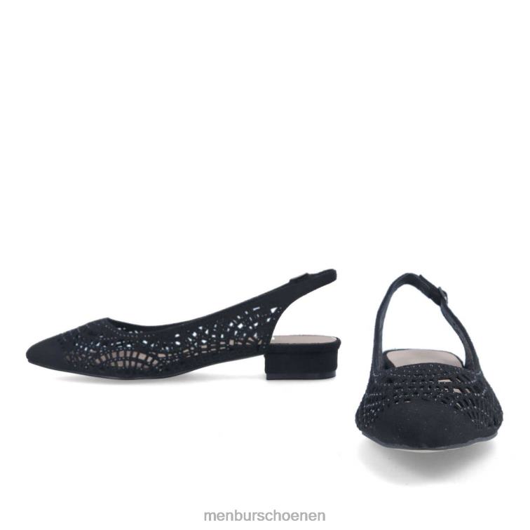 zwart casual chique schoen 64N06334 Tiberina vrouwen Menbur