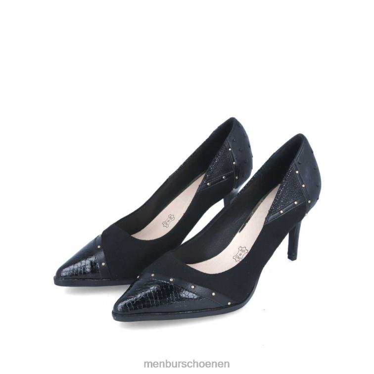 zwart casual chique schoen 64N063374 cerbaro vrouwen Menbur