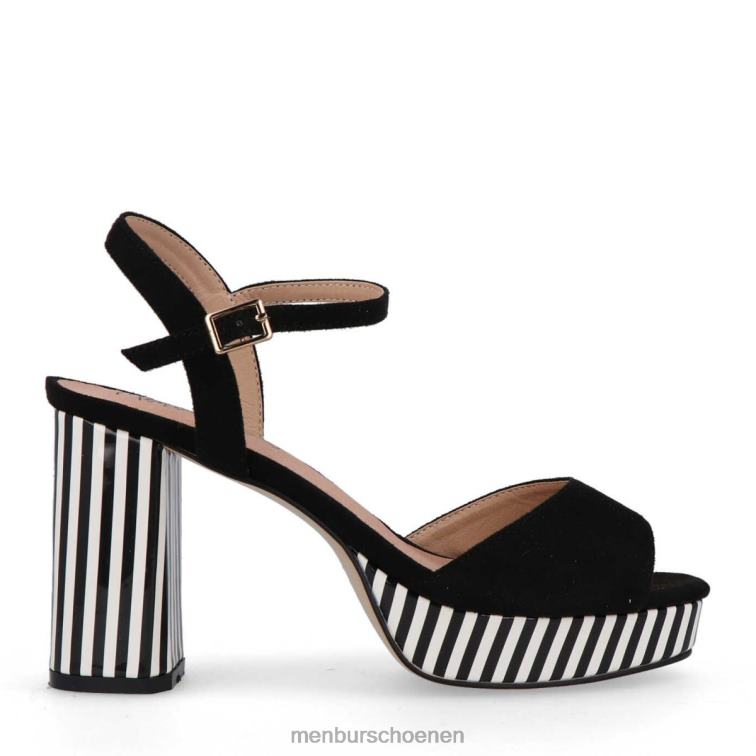 zwart casual chique schoen 64N06349 aunede vrouwen Menbur