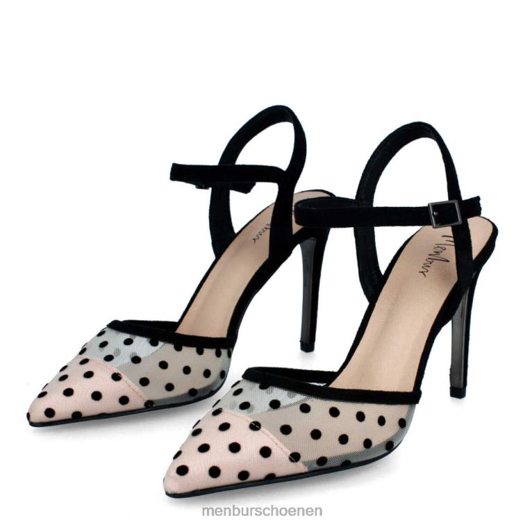 zwart casual chique schoen 64N06371 blavy vrouwen Menbur