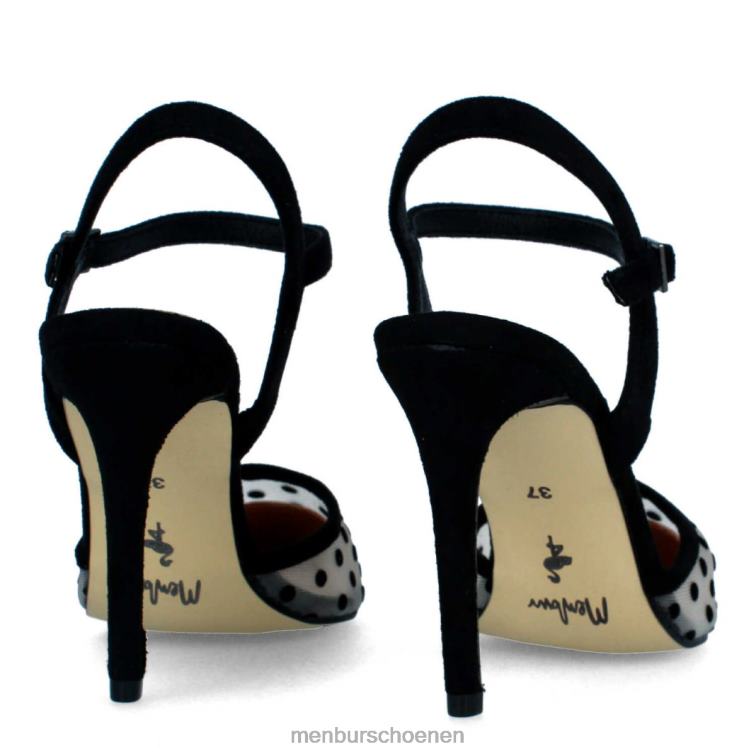 zwart casual chique schoen 64N06371 blavy vrouwen Menbur