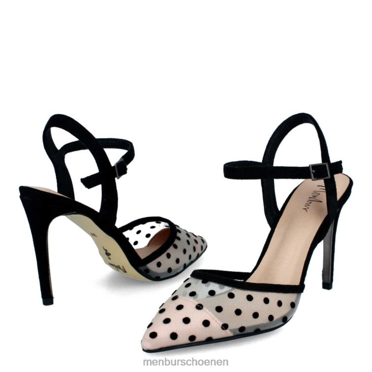 zwart casual chique schoen 64N06371 blavy vrouwen Menbur