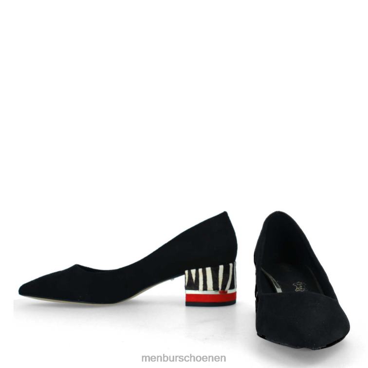 zwart casual chique schoen 64N06378 linduno vrouwen Menbur