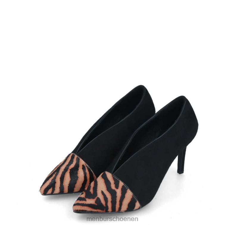 zwart casual chique schoen 64N06412 Arnone vrouwen Menbur