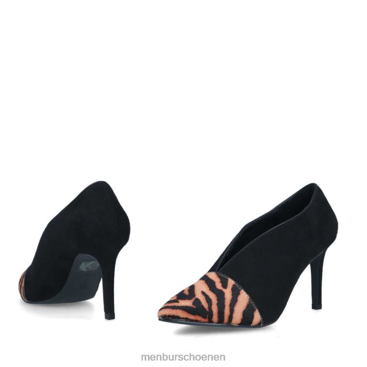 zwart casual chique schoen 64N06412 Arnone vrouwen Menbur