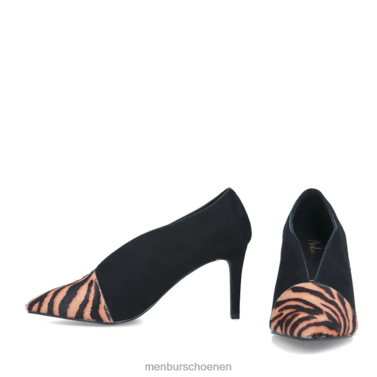 zwart casual chique schoen 64N06412 Arnone vrouwen Menbur