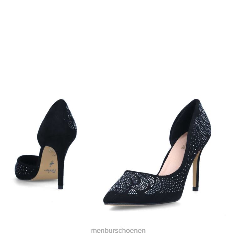 zwart casual chique schoen 64N06435 caperana vrouwen Menbur