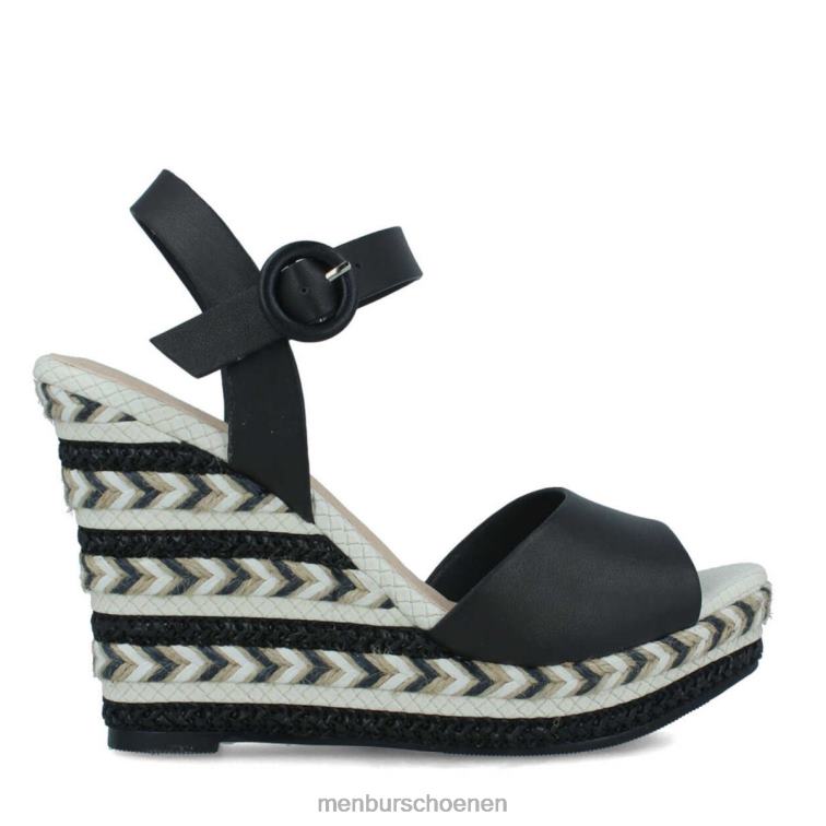 zwart casual chique schoen 64N06436 barbanella vrouwen Menbur