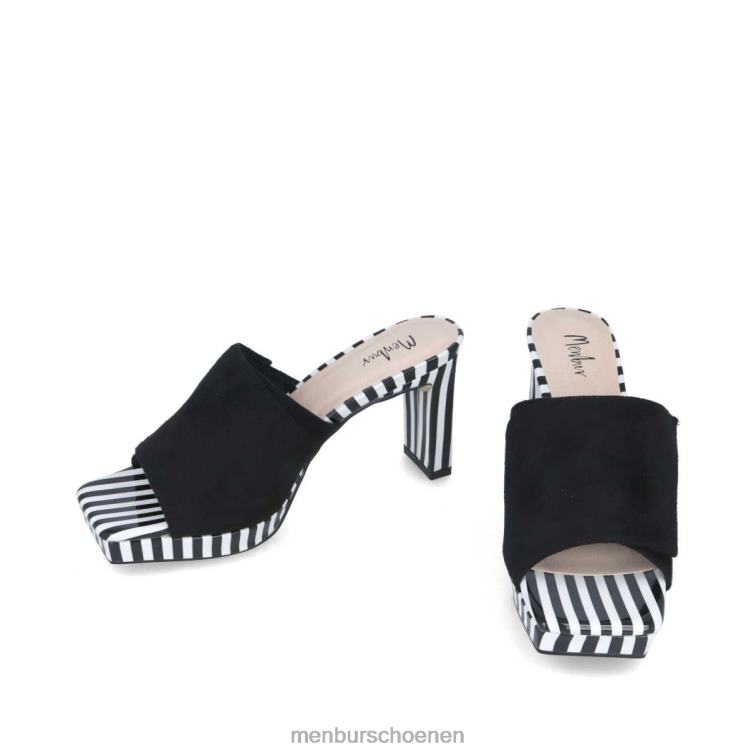 zwart casual chique schoen 64N06476 bosellina vrouwen Menbur