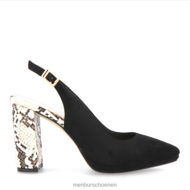 zwart casual chique schoen 64N06486 bomerano vrouwen Menbur