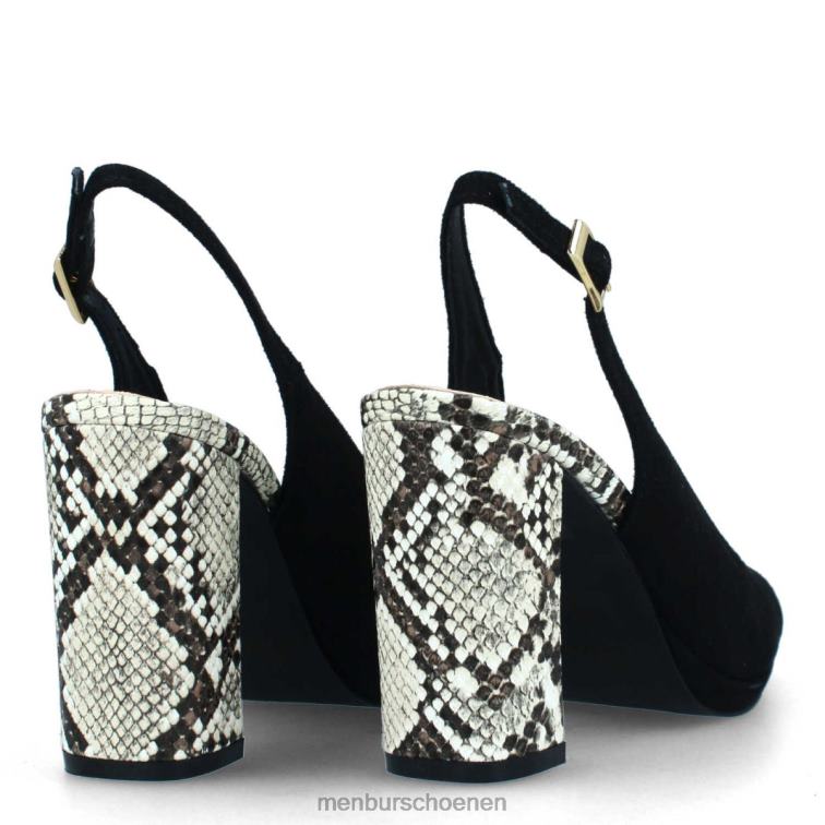 zwart casual chique schoen 64N06486 bomerano vrouwen Menbur