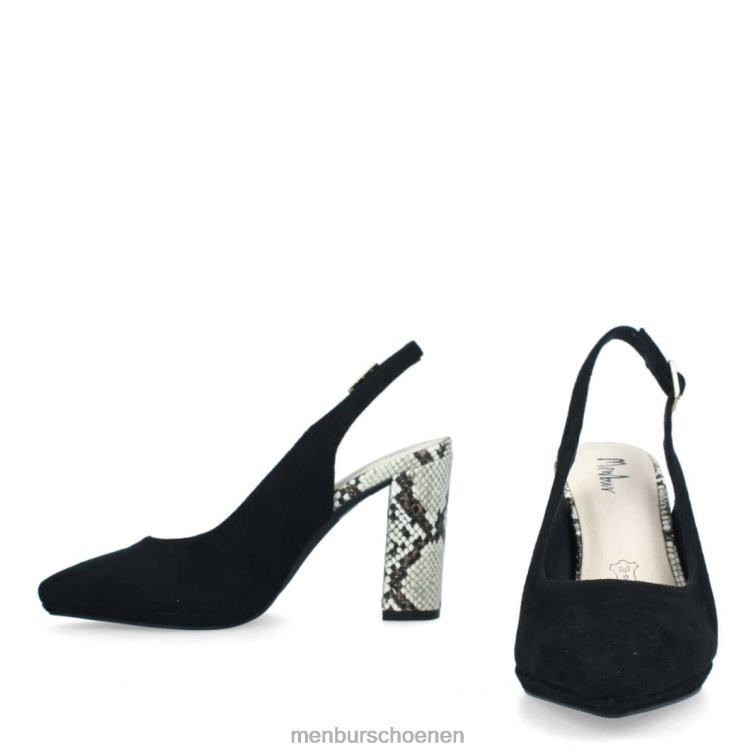 zwart casual chique schoen 64N06486 bomerano vrouwen Menbur