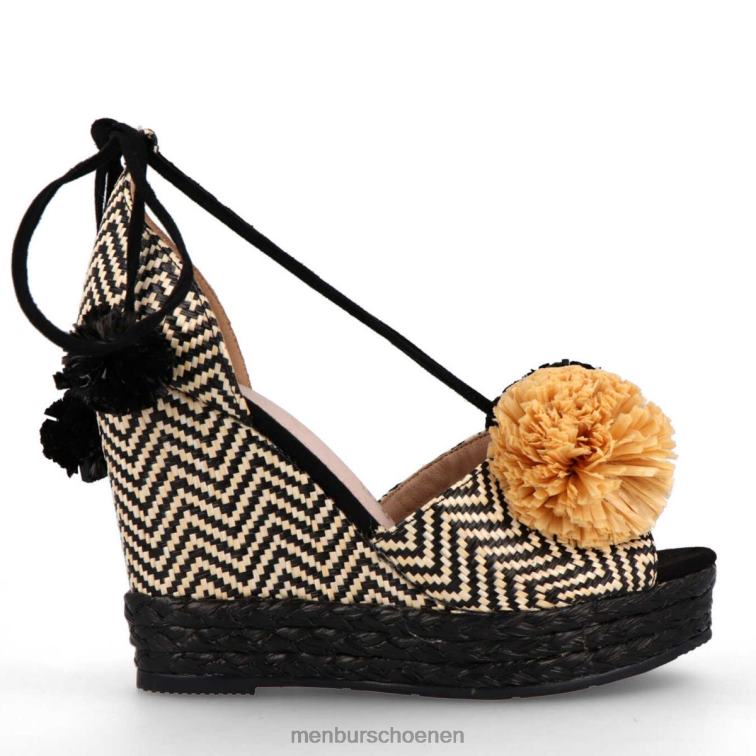 zwart casual chique schoen 64N06517 ciamporino vrouwen Menbur