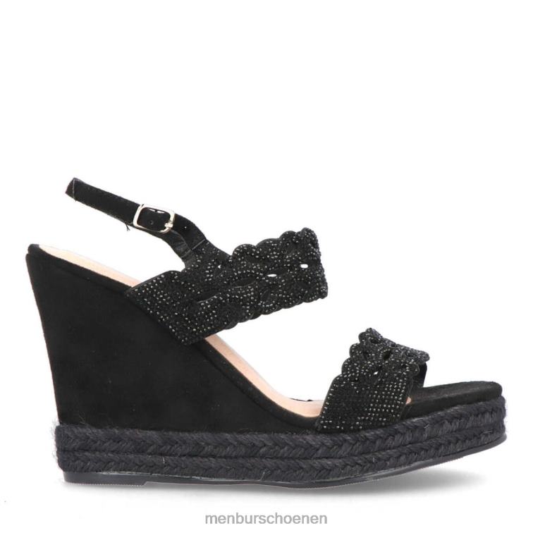 zwart casual chique schoen 64N06523 Lombardo vrouwen Menbur