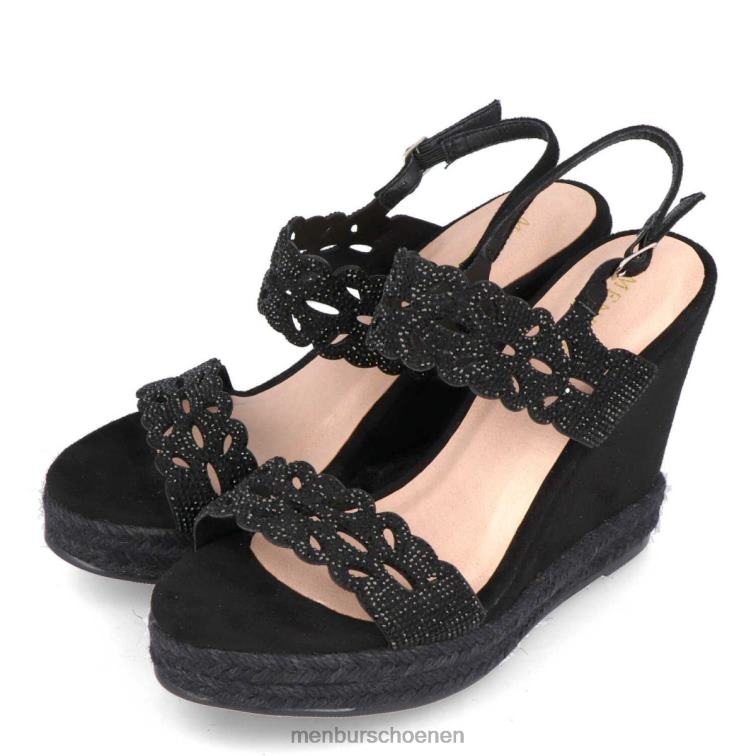 zwart casual chique schoen 64N06523 Lombardo vrouwen Menbur