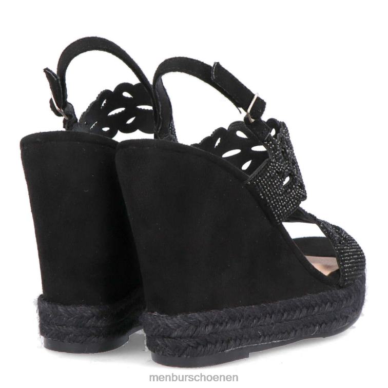 zwart casual chique schoen 64N06523 Lombardo vrouwen Menbur