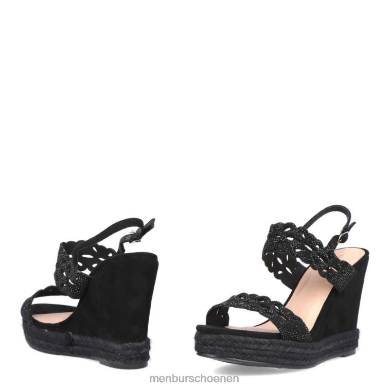 zwart casual chique schoen 64N06523 Lombardo vrouwen Menbur