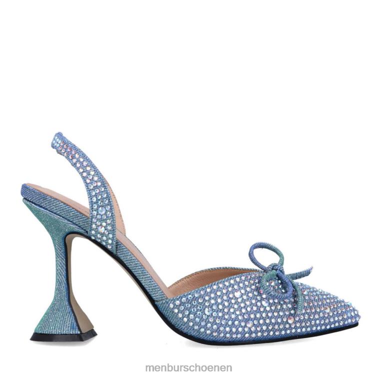 azul medio hoge hakken 64N064856 net vrouwen Menbur