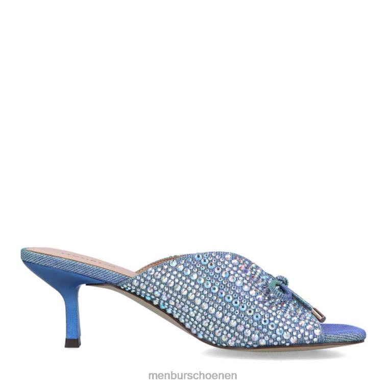 azul medio hoge hakken 64N064860 net vrouwen Menbur