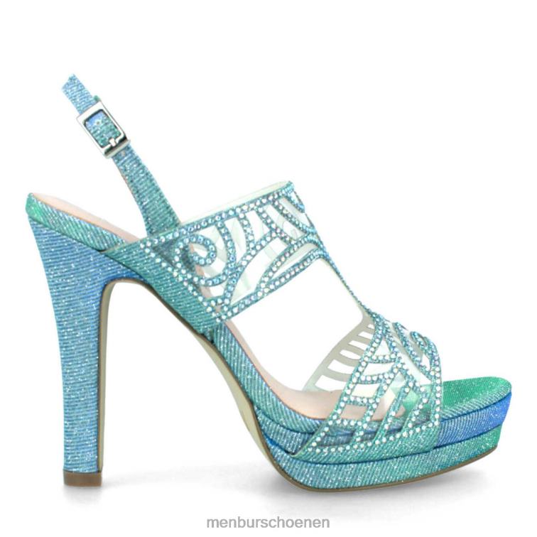 azul medio hoge hakken 64N064990 milaans vrouwen Menbur