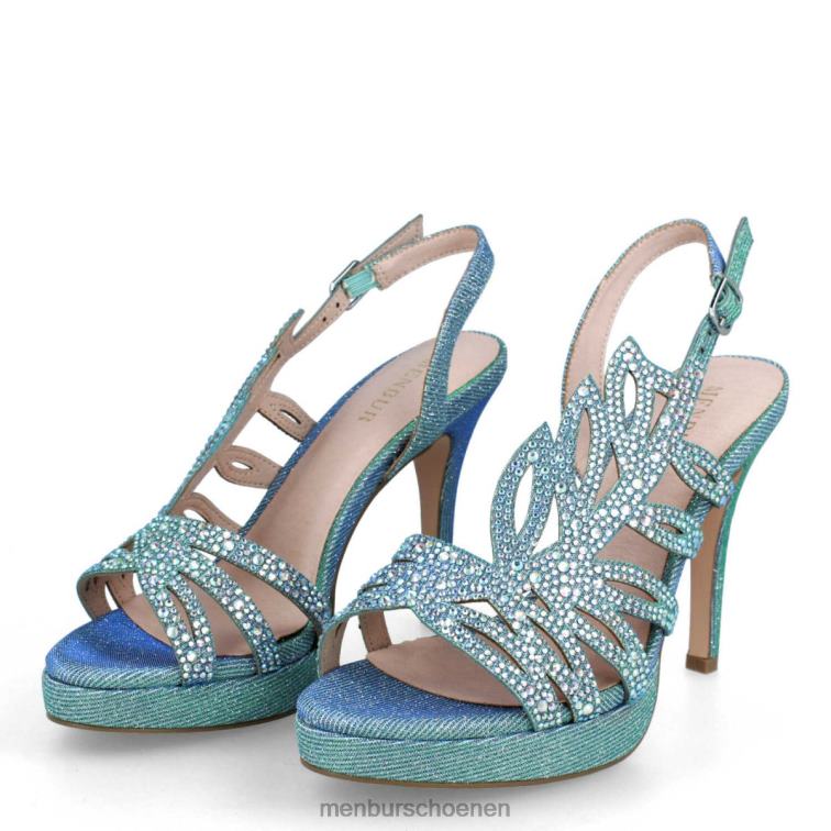 azul medio hoge hakken 64N06834 engellara vrouwen Menbur