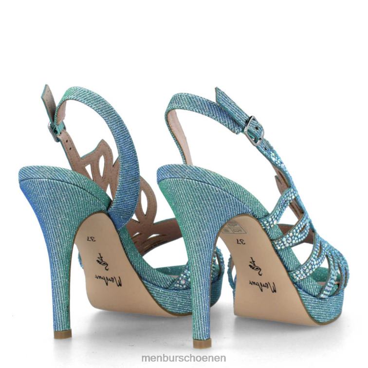 azul medio hoge hakken 64N06834 engellara vrouwen Menbur