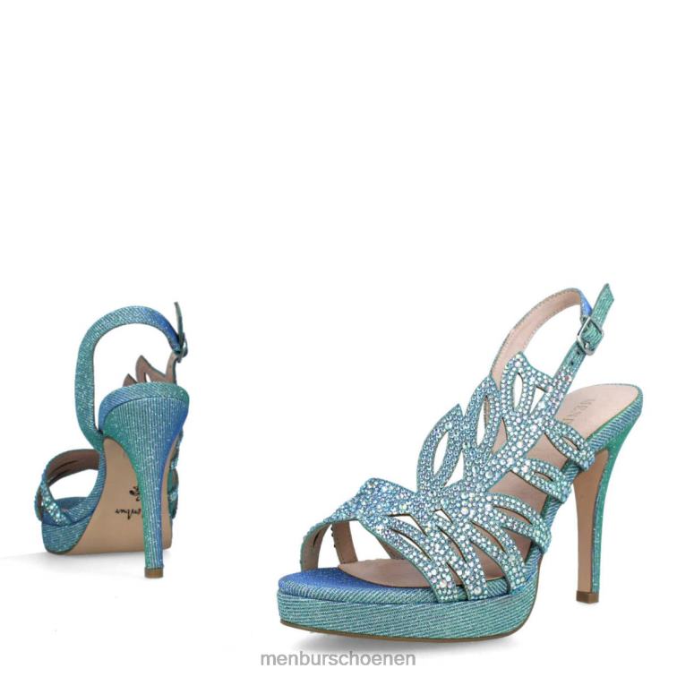 azul medio hoge hakken 64N06834 engellara vrouwen Menbur