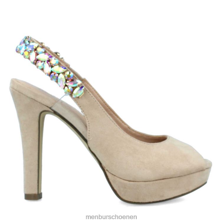 beige hoge hakken 64N061114 baragazza vrouwen Menbur