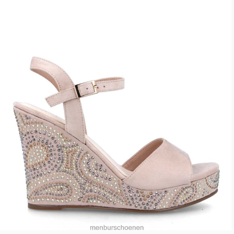 beige hoge hakken 64N061482 barbialla vrouwen Menbur