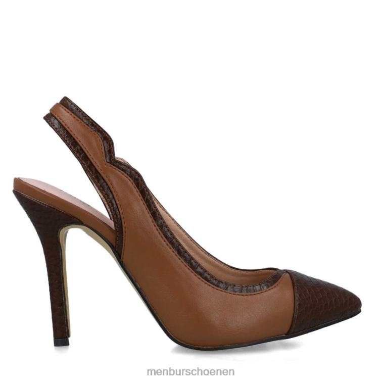 beige hoge hakken 64N063916 psilomelana vrouwen Menbur