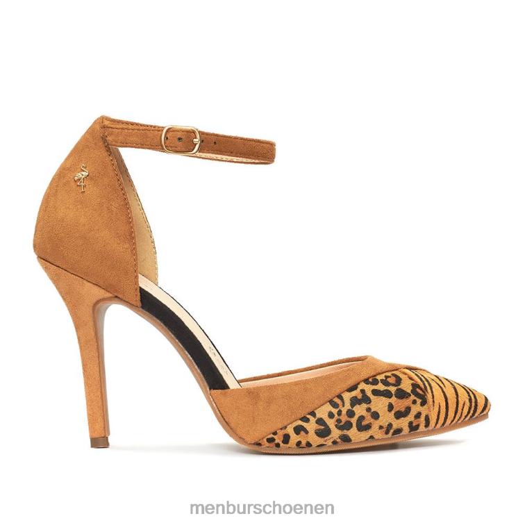 beige hoge hakken 64N065256 Straorino vrouwen Menbur
