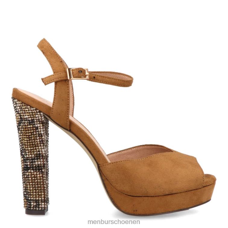 beige hoge hakken 64N065341 caselli vrouwen Menbur