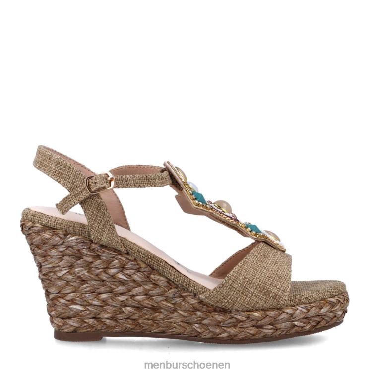 beige hoge hakken 64N065456 melione vrouwen Menbur