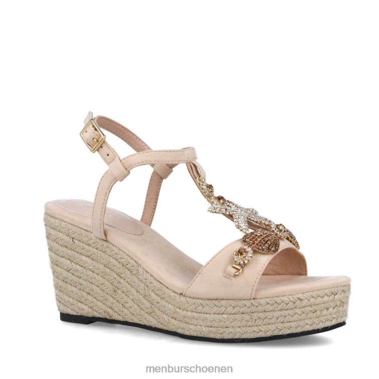 beige hoge hakken 64N065510 teleforo vrouwen Menbur