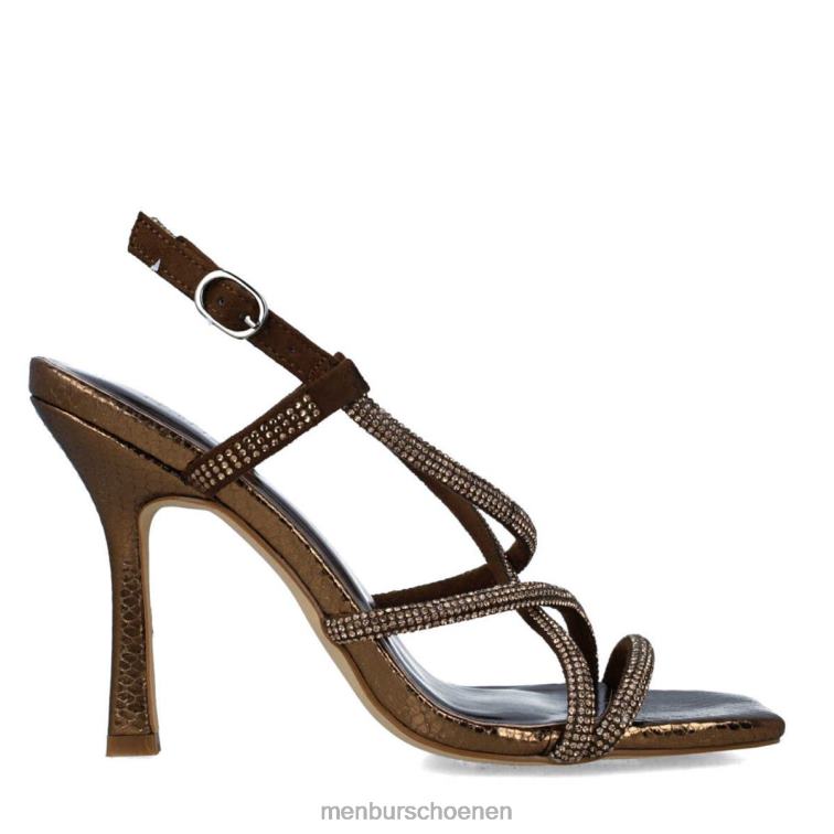 bronzen hoge hakken 64N065128 fabulino vrouwen Menbur