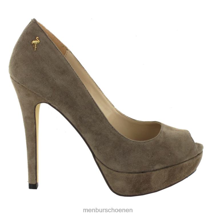 bruin hoge hakken 64N061090 boudon vrouwen Menbur