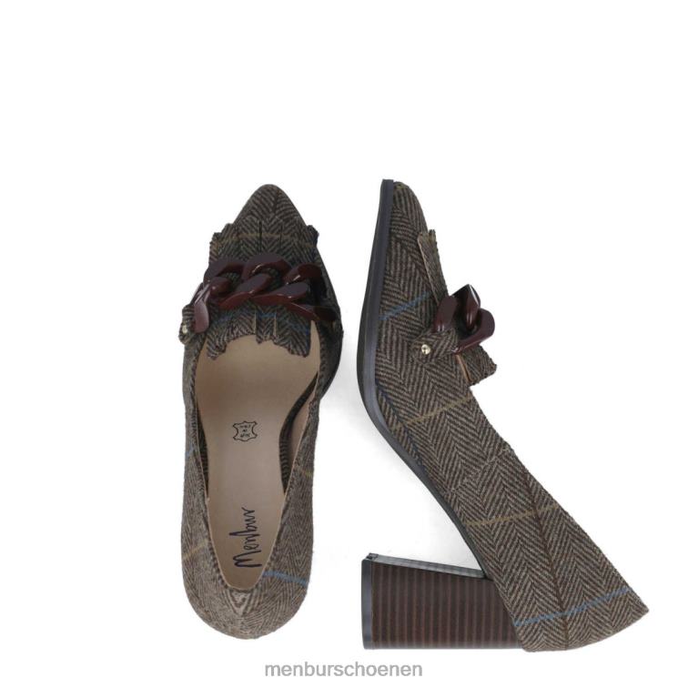 bruin hoge hakken 64N061294 danburita vrouwen Menbur