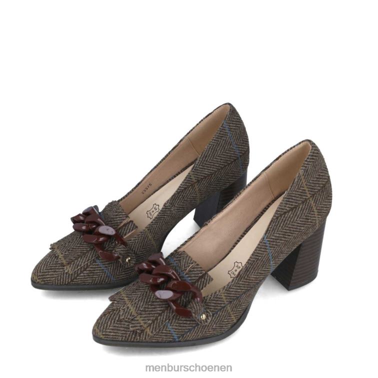 bruin hoge hakken 64N061294 danburita vrouwen Menbur
