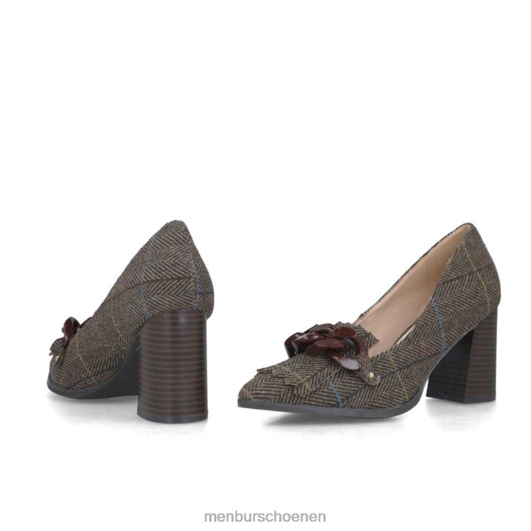 bruin hoge hakken 64N061294 danburita vrouwen Menbur