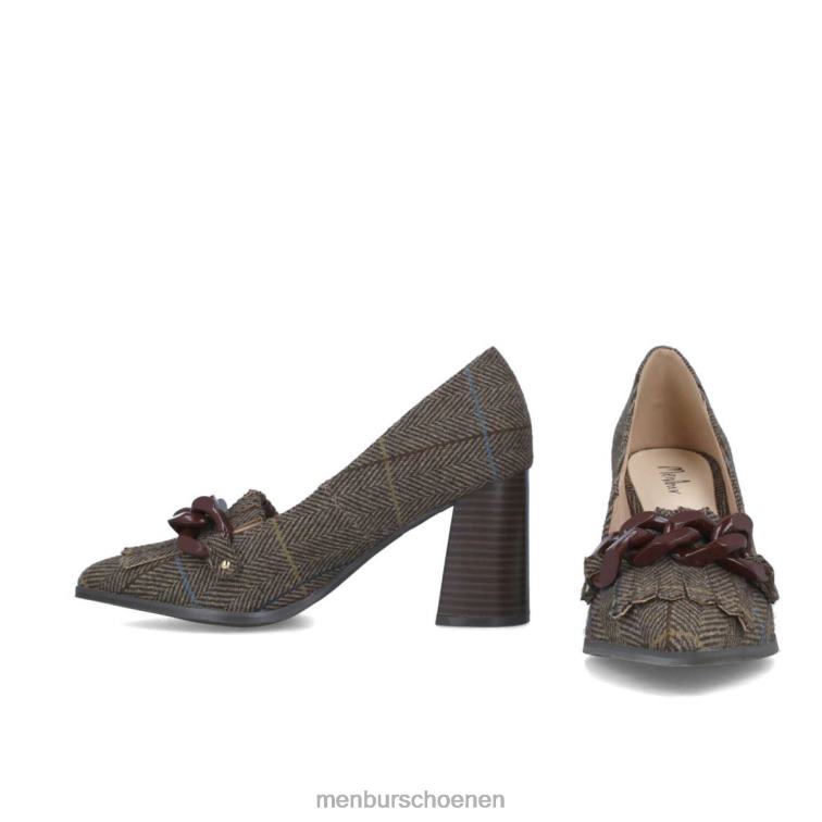 bruin hoge hakken 64N061294 danburita vrouwen Menbur