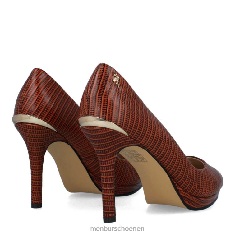 bruin hoge hakken 64N061326 turano vrouwen Menbur