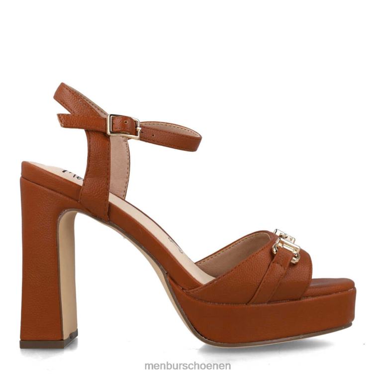 bruin hoge hakken 64N063838 koraal vrouwen Menbur