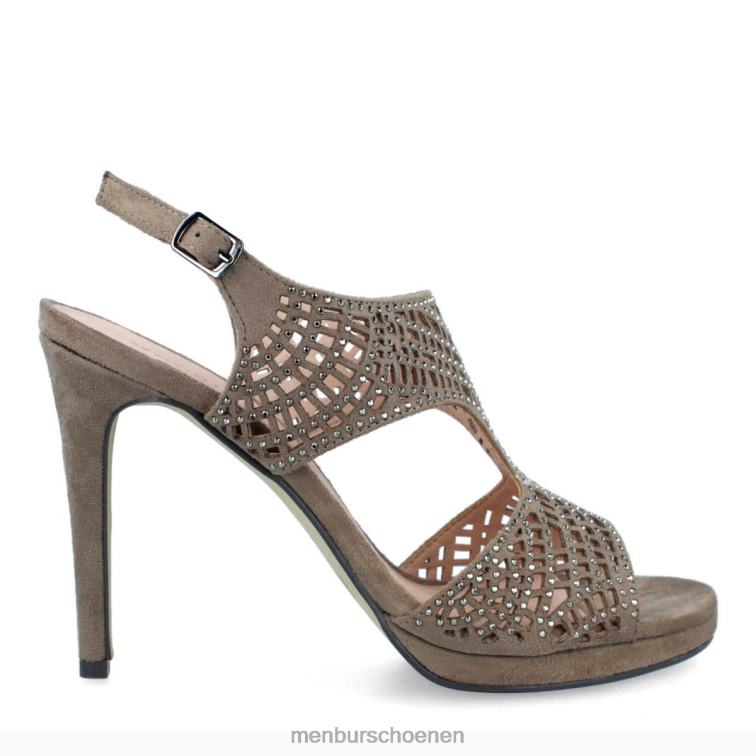 bruin hoge hakken 64N064180 torrione vrouwen Menbur