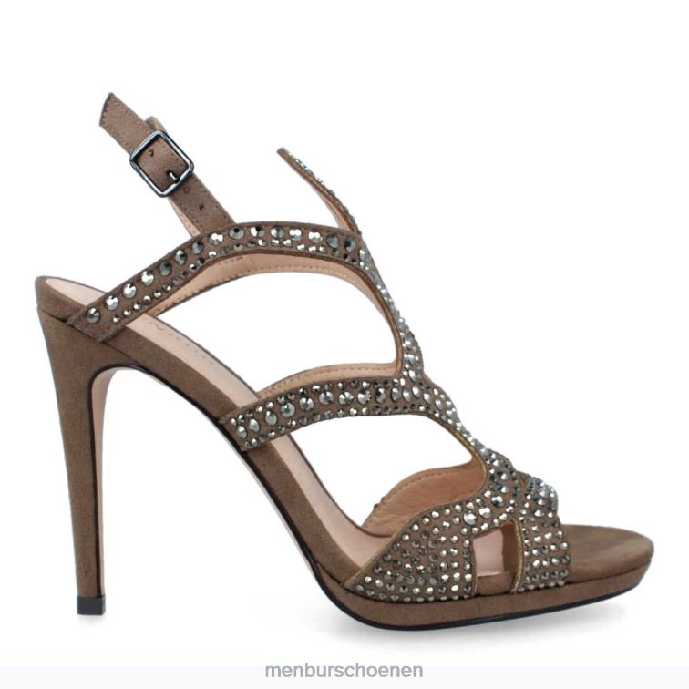 bruin hoge hakken 64N065252 sorbolongo vrouwen Menbur