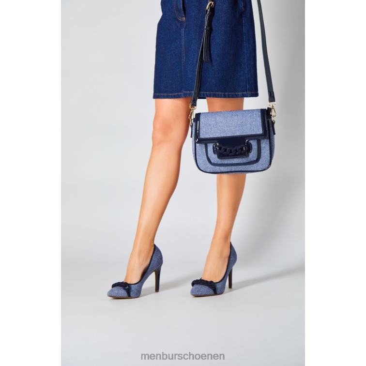 donkerblauw hoge hakken 64N063786 hematiet vrouwen Menbur