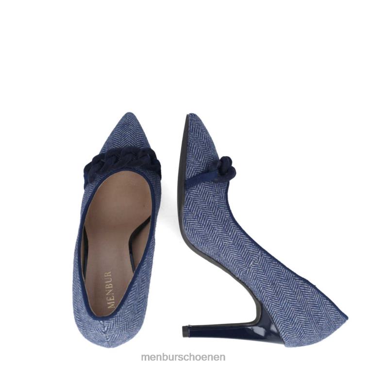 donkerblauw hoge hakken 64N063786 hematiet vrouwen Menbur